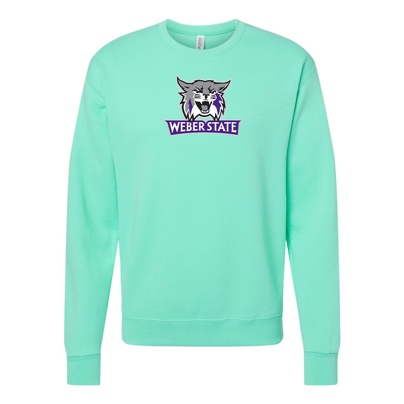 Men's Weber State Wildcats JERZEES NuBlend Crewneck Sweatshirt